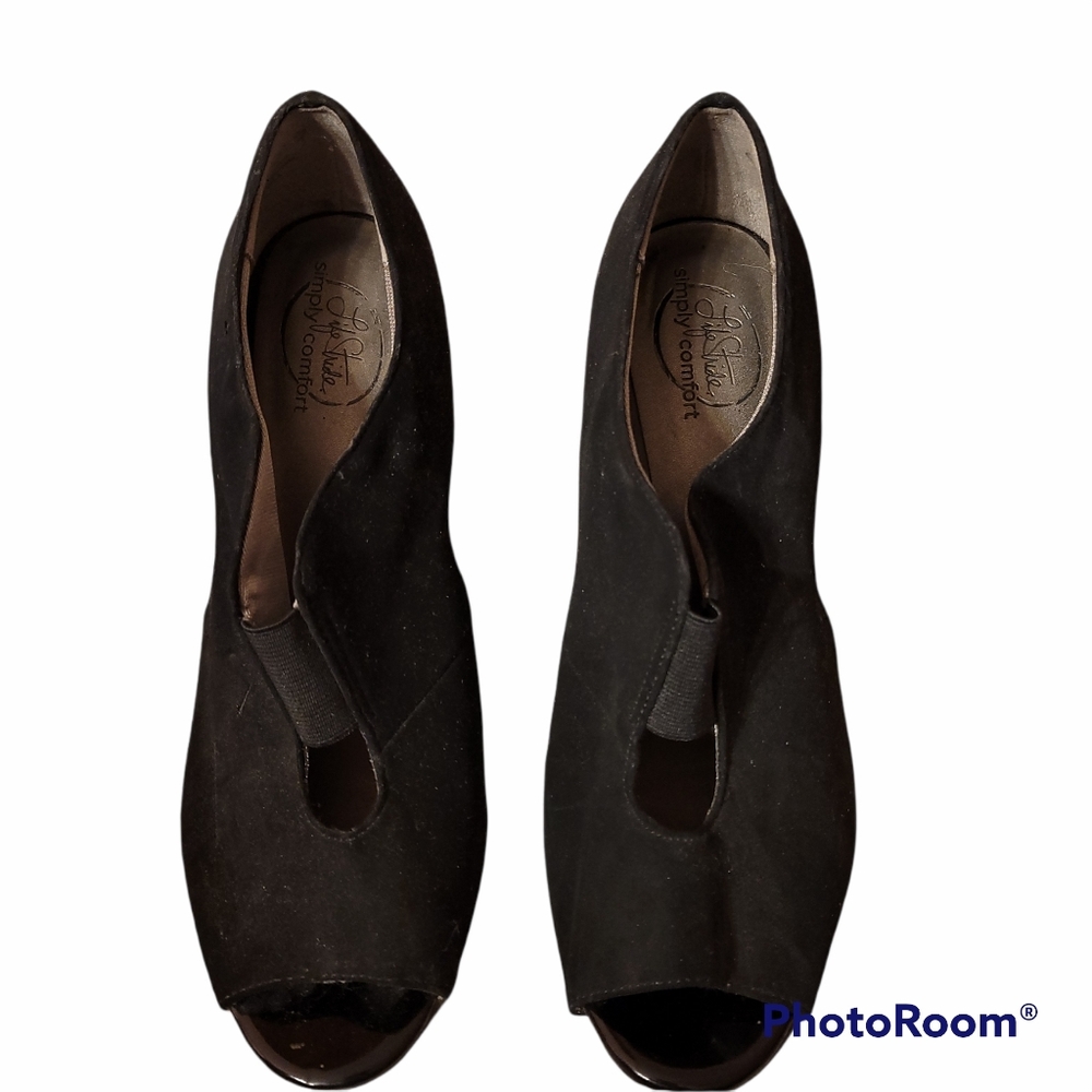 Life Stride Simply Comfort Womens Heel Open Toe 8M Black - Picture 2 of 10